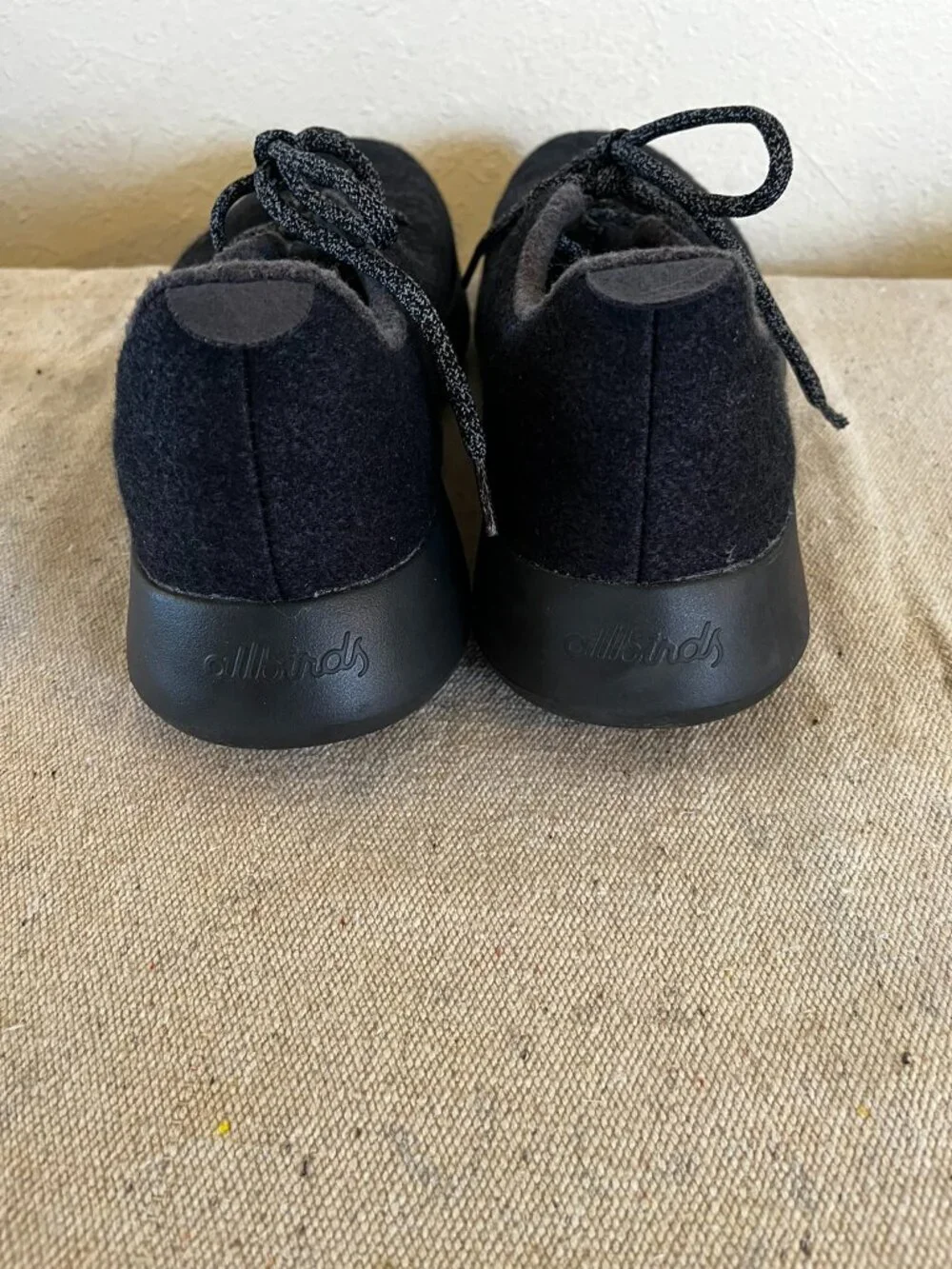 Allbirds Men's Black Wool Runner Shoes Sz 14